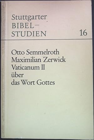 Imagen del vendedor de Vaticanum II ber das Wort Gottes: die Konstitution "Dei Verbum" - Einfhrung und Kommentar, Text und bersetzung. Stuttgarter Bibelstudien, 16 a la venta por books4less (Versandantiquariat Petra Gros GmbH & Co. KG)