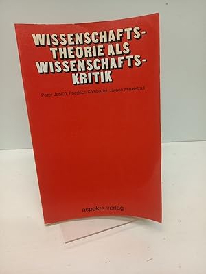 Imagen del vendedor de Wissenschaftstheorie als Wissenschaftskritik. a la venta por Antiquariat Langguth - lesenhilft