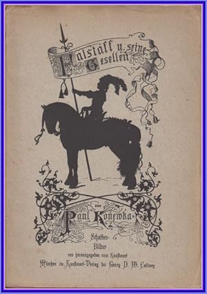 Seller image for Falstaff und seine Gesellen. Schattenbilder von Paul Konewka. for sale by Antiquariat Basler Tor