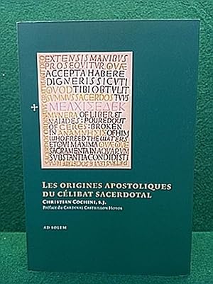 Seller image for Origines apostoliques du clibat sacerdotal. Nouvelle dition augmente. for sale by Librairie Pierre BRUNET