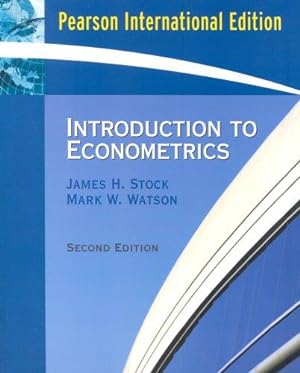Image du vendeur pour Introduction to Econometrics: International Edition mis en vente par WeBuyBooks