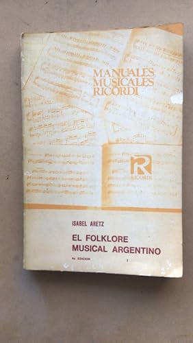 Seller image for El folklore musical argentino for sale by International Book Hunting