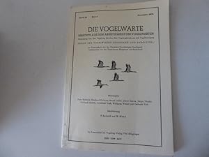 Bild des Verkufers fr Die Vogelwarte. Berichte aus dem Arbeitsgebiet der Vogelwarten. Band 30 Heft 2 Dezember 1979 zum Verkauf von Deichkieker Bcherkiste