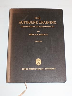 Image du vendeur pour Das Autogene Training (konzentrative Selbstentspannung). Versuch einer klinisch-praktischen Darstellung. (+ bungsheft). mis en vente par Antiquariat Diderot