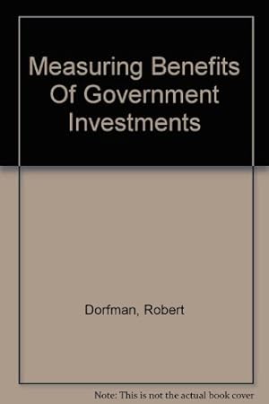 Seller image for Measuring Benefits of Government Investments for sale by Ammareal