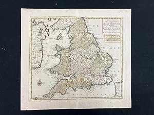 Nieuwe Kaart van 't Zuider Gedeelte van Groot Britannie behelzende Het Koningryk Engeland ¢ Ç