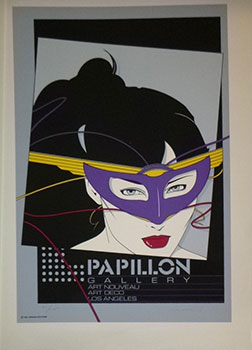 Papillon Gallery. Art Nouveau. Art Deco. Los Angeles. First edition of the serigraph. Signed.