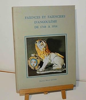 Faïences et faïenciers d'Angoulême de 1748 à 1914. Imprimerie Delmas, Bordeaux, 1971.