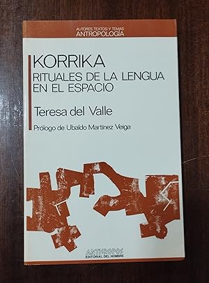 Seller image for Korrika: rituales de la lengua en el espacio for sale by Domiduca Libreros