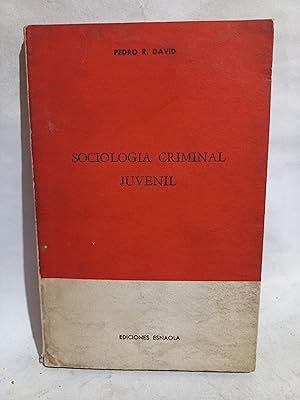 Seller image for Sociologa Criminal Juvenil for sale by Libros de Ultramar Alicante