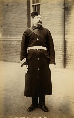 UK military Sergeant Royal Inniskilling Fusiliers Old FGOS Photo 1890
