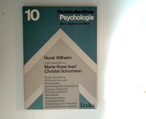 Imagen del vendedor de Fachstudienf�hrer Psychologie 10 - Teil A: Studium und Beruf a la venta por ANTIQUARIAT F�RDEBUCH Inh.Michael Simon
