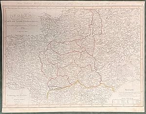 Seller image for Polen nach den Letzten Friedensschl�ssen nebst den angr�nzenden Laendern. Karta krolestwa Polskiego z przyleglemi krayami. podlug oslatniego pokoyu w Wiu niu 1829 Roku. for sale by Antiquariat Burgverlag