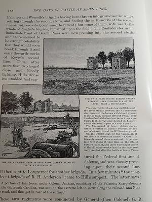 Seller image for Article: Two Days of Battle At Seven Pines (Fair Oaks) by Smith; the Navy in the Peninsular Campaign by Soley; Stuart's Ride around Mcclellan by Robins for sale by Hammonds Antiques & Books