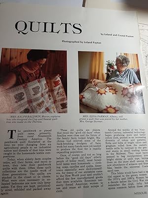 Imagen del vendedor de Article: Quilts a la venta por Hammonds Antiques & Books