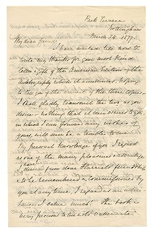 Imagen del vendedor de Two Autograph Letters Signed by Catherine Turner to Maria Weston Chapman, discussing in detail Turner's cousin and the longtime friend of both of them Harriet Martineau a la venta por Between the Covers-Rare Books, Inc. ABAA