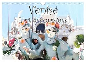 Image du vendeur pour Venise l'art des masques (Calendrier mural 2024 DIN A4 vertical), CALVENDO calendrier mensuel : Srie de 12 tableaux de masques du carnaval de Venise mis en vente par AHA-BUCH GmbH