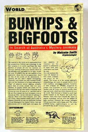 Bunyips and Bigfoots: In Search of Australia's Mystery Animals by Malcolm Smith