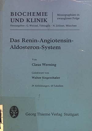 Imagen del vendedor de Das Renin-Angiotensin-Aldosteron-System. Biochemie und Klinik. a la venta por books4less (Versandantiquariat Petra Gros GmbH & Co. KG)