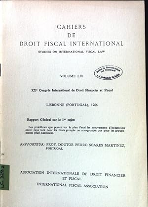 Bild des Verkufers fr Cahiers de Droit Fiscal International. Studies on international Fiscal Law. Volume LI b. zum Verkauf von books4less (Versandantiquariat Petra Gros GmbH & Co. KG)