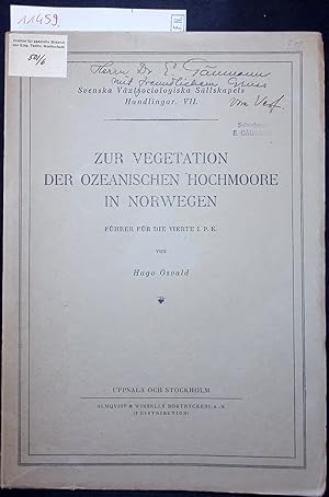 Bild des Verkufers fr ZUR VEGETATION DER OZEANISCHEN HOCHMOORE IN NORWEGEN. zum Verkauf von Antiquariat Bookfarm