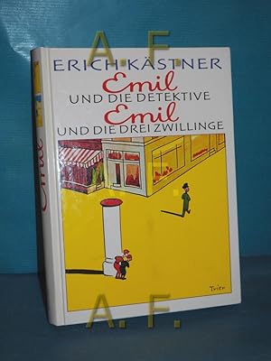 Seller image for Emil und die Detektive, Emil und die drei Zwillinge, Erich Kstner. Mit Ill. von Walter Trier for sale by Antiquarische Fundgrube e.U.