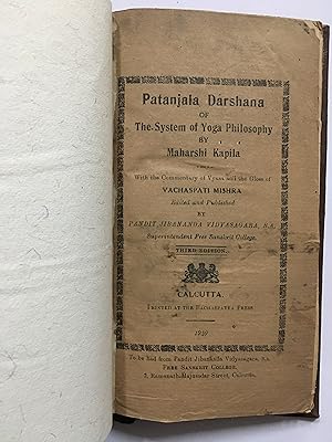 Seller image for Patanjala Darshana Of The System Of Yoga Philosophy By Maharshi Kapila With The Commentary Of Vyasa And The Gloss Of Vachaspati Mishra for sale by Prabhu Book Exports