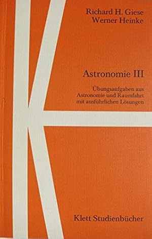 Seller image for Astronomie III for sale by Gabis Bcherlager