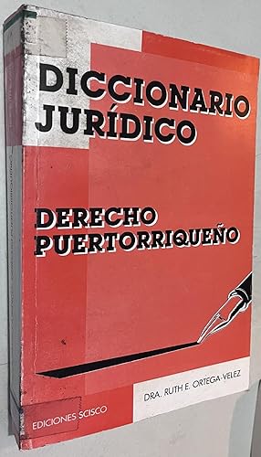 Immagine del venditore per Diccionario Juridico Derecho Puertorriqueno venduto da Once Upon A Time