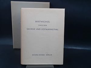 Seller image for Briefwechsel zwischen George und Hofmannsthal. for sale by Antiquariat Kelifer