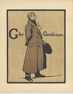 Seller image for G for Gentleman. From "An Alphabet". for sale by Robert Frew Ltd. ABA ILAB