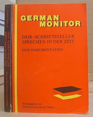 Seller image for DDR - Schriftsteller Sprechen In Der Zeit - Eine Dokumentation for sale by Eastleach Books