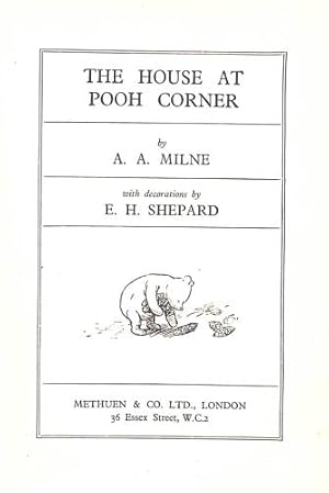 Seller image for THE HOUSE AT POOH CORNER for sale by WeBuyBooks