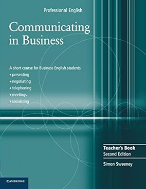 Imagen del vendedor de Communicating in Business Teacher's Book (Cambridge Professional English) a la venta por Books for Life