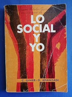 Image du vendeur pour Lo social y yo : texto de doctrina social catlica mis en vente par Perolibros S.L.