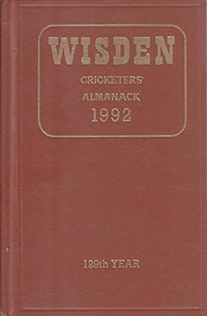 Bild des Verkufers fr Wisden Cricketers' Almanack 1992 zum Verkauf von WeBuyBooks