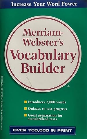 Bild des Verkufers fr Merriam-Webster's Vocabulary Builder zum Verkauf von Kayleighbug Books, IOBA