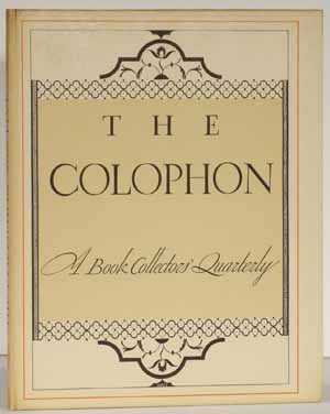 The Colophon, A Book Collector's Quarterly, Part 5