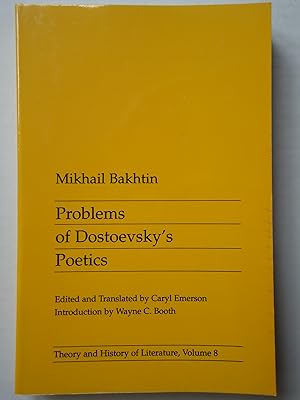 Immagine del venditore per PROBLEMS OF DOSTOEVSKY'S POETICS venduto da GfB, the Colchester Bookshop