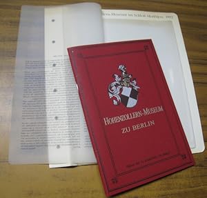 Image du vendeur pour Das Hohenzollern-Museum im Schlo Monbijou, 1892 ( = Lieferung BE 01150 aus Berlin-Archiv, herausgegeben von Hans-Werner Klnner und Helmut Brsch-Supan). mis en vente par Antiquariat Carl Wegner