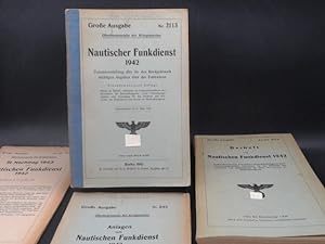 Nautischer Funkdienst 1942. Große Ausgabe. Ein Buch mit 3 Beilagen.