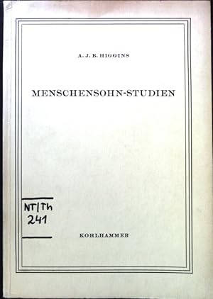 Bild des Verkufers fr Menschensohn-Studien. zum Verkauf von books4less (Versandantiquariat Petra Gros GmbH & Co. KG)