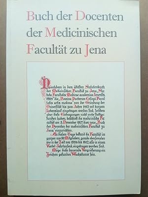 Bild des Verkufers fr Buch der Docenten der Medicinischen Facultt zu Jena zum Verkauf von Versandantiquariat Jena