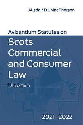 Bild des Verkufers fr Avizandum Statutes on Scots Commercial and Consumer Law: 2021-2022 (Paperback or Softback) zum Verkauf von BargainBookStores