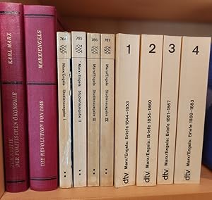 Bild des Verkufers fr (4 Ausgaben:) I: Marx, K.: Zur Kritik der politischen konomie. Erstes Heft. II: Marx, K. / Engels, F.: Die Revolution von 1848. Auswahl aus der "Neuen Rheinischen Zeitung". III: Marx, K. / Engels, F.: Studienausgabe in 4 Bnden. Herausgegeben von Iring Fetscher. IV: Marx, K. / Engels, F.: Der Briefwechsel. zum Verkauf von Antiquariat Buechel-Baur