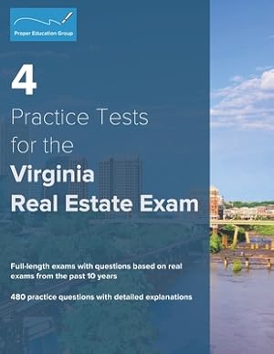 Seller image for 4 Practice Tests for the Virginia Real Estate Exam: 480 Practice Questions with Detailed Explanations (Paperback or Softback) for sale by BargainBookStores