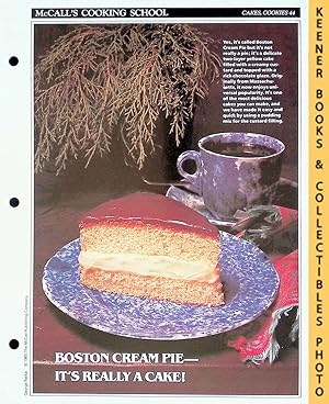 McCall's Cooking School Recipe Card: Cakes, Cookies 44 - Boston Cream Pie : Replacement McCall's ...