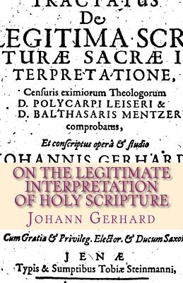 Bild des Verkufers fr On the Legitimate Interpretation of Holy Scripture (Paperback or Softback) zum Verkauf von BargainBookStores