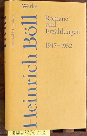 Bild des Verkufers fr Bll, Heinrich: Werke. Romane und Erzhlungen / 1947 - 1952 Herausgegeben von Bernd Balzer zum Verkauf von Baues Verlag Rainer Baues 
