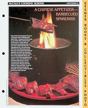 Seller image for McCall's Cooking School Recipe Card: Appetizers 12 - Chinese Barbecued Spareribs : Replacement McCall's Recipage or Recipe Card For 3-Ring Binders : McCall's Cooking School Cookbook Series for sale by Keener Books (Member IOBA)